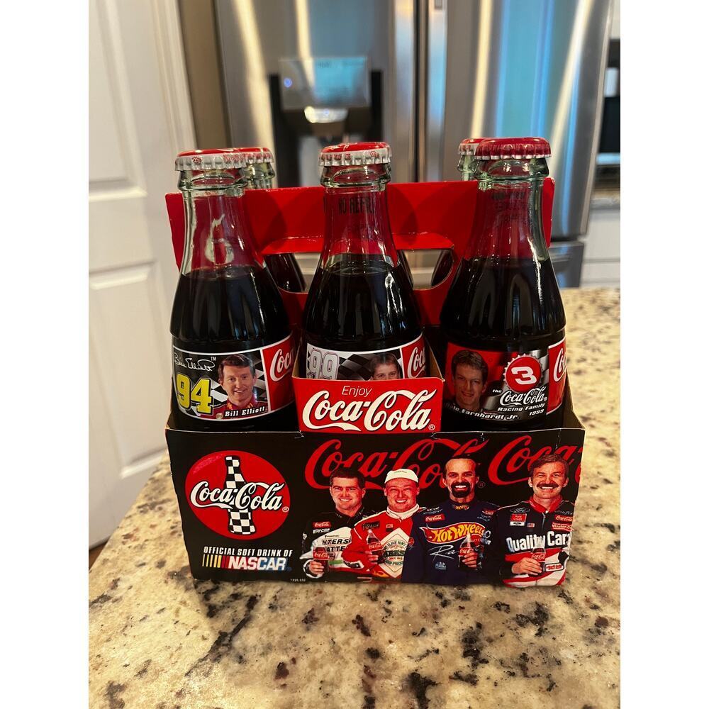1999 Coca-Cola Dale Earnhardt Jr Limited Edition Bottles NASCAR Racing 6 Pack